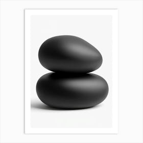 Black Stones Art Print