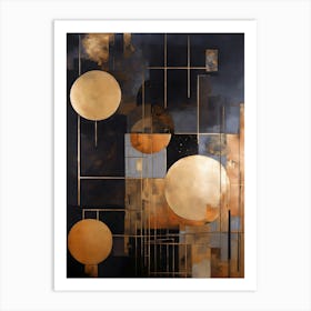 Abstract Circles Art Print