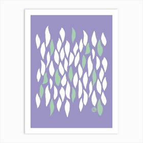 Falling Petals [light purple] Art Print