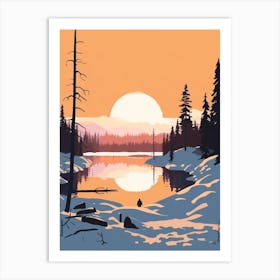 Finland 4 Travel Illustration Art Print