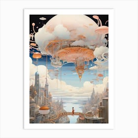 Futuristic City 2 Art Print