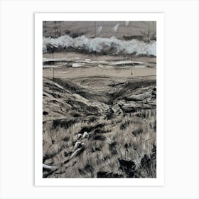 Moving through the Peak District Art Print