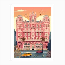 Barcelona Spain Travel Illustration 1 Art Print