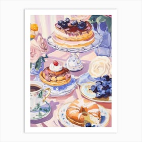 Dessert Tea Time Art Print