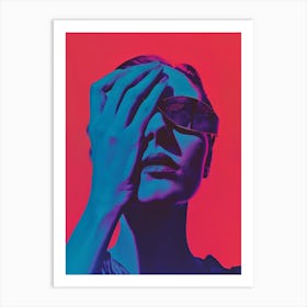 Woman With Sunglasses Art Print