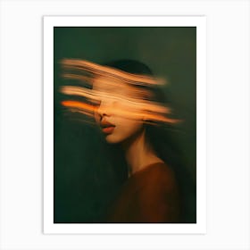 Blurred Portrait Of A Woman Art Print