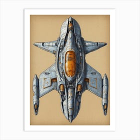 Spaceship 2 Art Print