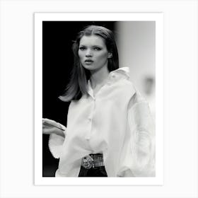 Model Kate Moss Gianfranco Ferre Fall 1993 Art Print