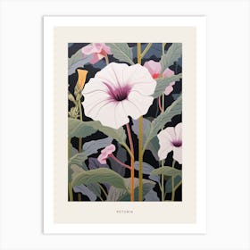 Flower Illustration Petunia Poster Art Print