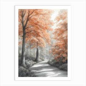 Shadow Of The Leaves Art Print