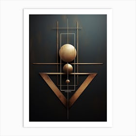 Minimalist Geometry Abstract Illustration 12 Art Print