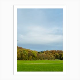 Green Field With Trees 3 Art Print