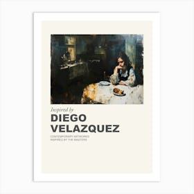 Museum Poster Inspired By Diego Velazquez 2 Art Print