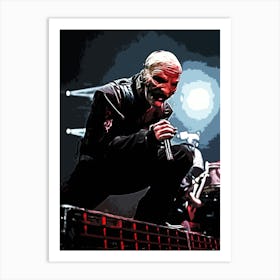 Scream corey taylor slipknot band music art Art Print