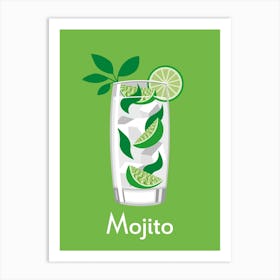 Mojito Green Art Print