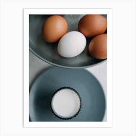 Eggs And Milk Art Print