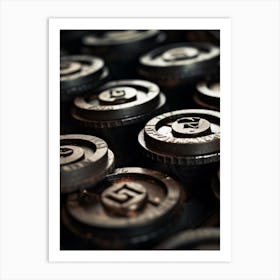 Close Up Of Typewriter Keys 1 Art Print