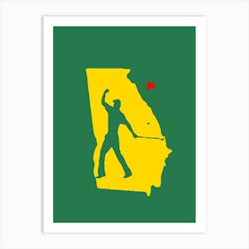 Golfer In Georgia Poster