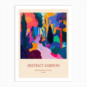Colourful Gardens Gothenburg Botanical Garden Sweden 3 Red Poster Art Print