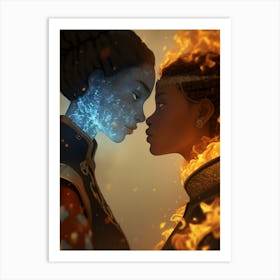 Fire And Ice Art Print