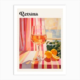 Retsina 2 Retro Cocktail Poster Art Print