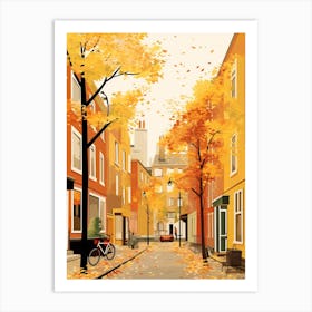 Copenhagen In Autumn Fall Travel Art 2 Art Print