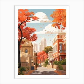 Cairo In Autumn Fall Travel Art 1 Art Print