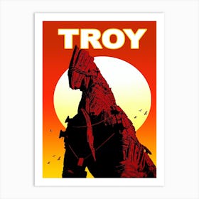 Troy, Wooden Horse, Turkey Art Print