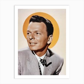Frank Sinatra Retro Collage Movies Art Print