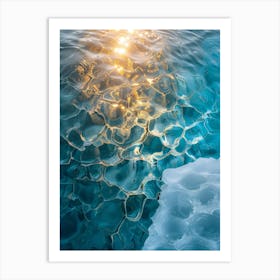 Icebergs In The Water 1 Art Print