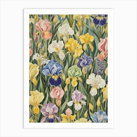 Iris Garden Art Print