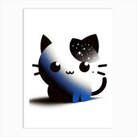 Feline Cat Creative Artwork Illustration 166 Art Print