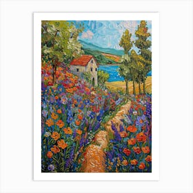 Poppies In The Meadow 16 Art Print