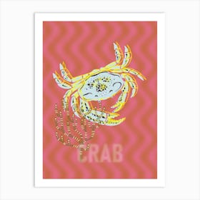 Sea Life Crab Art Print