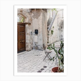 Courtyard Of An Old Building, Italy Art Print