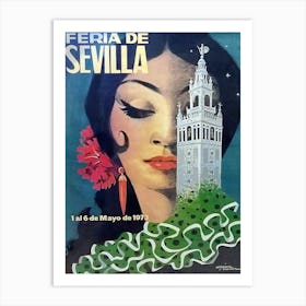 Secille, Spain, Mysterious Woman Art Print