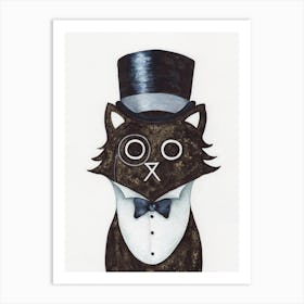 Dapper Cat Art Print