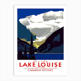 Lake Louise, Canadian Rockies Art Print