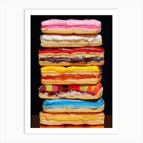 Stack Of Iced Eclairs Art Print