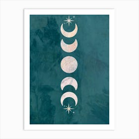 Moon Phases 1 01 Art Print