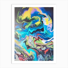 Abstract 60 By Binod Dawadi Art Print