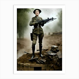 Warriors of WWI Reimagined 74 Art Print