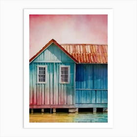 House By The Water Art Print