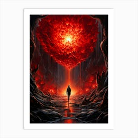 Heart Of Fire Art Print