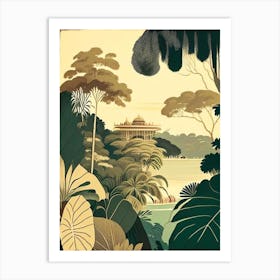 Palau Rousseau Inspired Tropical Destination Art Print