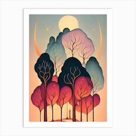 Tree In The Forest 1 Art Print