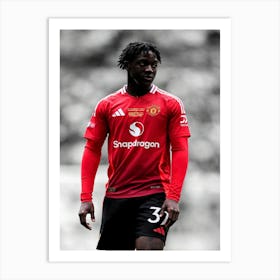 Kobbie Mainoo Manchester United Art Print