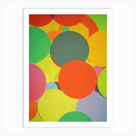 Abstract Round Dots  Art Print