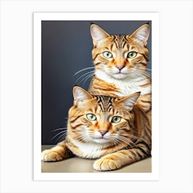 Bengal Cats Art Print