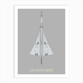Vehicule Collection Concorde Light Art Print